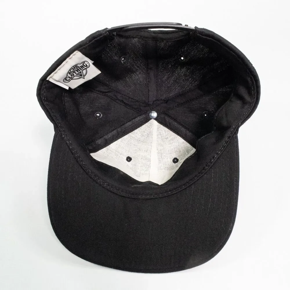 Vintage Looney Tunes Hat Cap Snap Back Black Marvin Martin Making Me Angry VTG